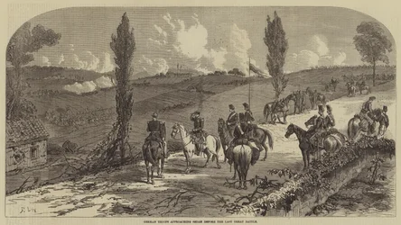 Deutsche Truppen nähern sich Sedan vor der letzten großen Schlacht